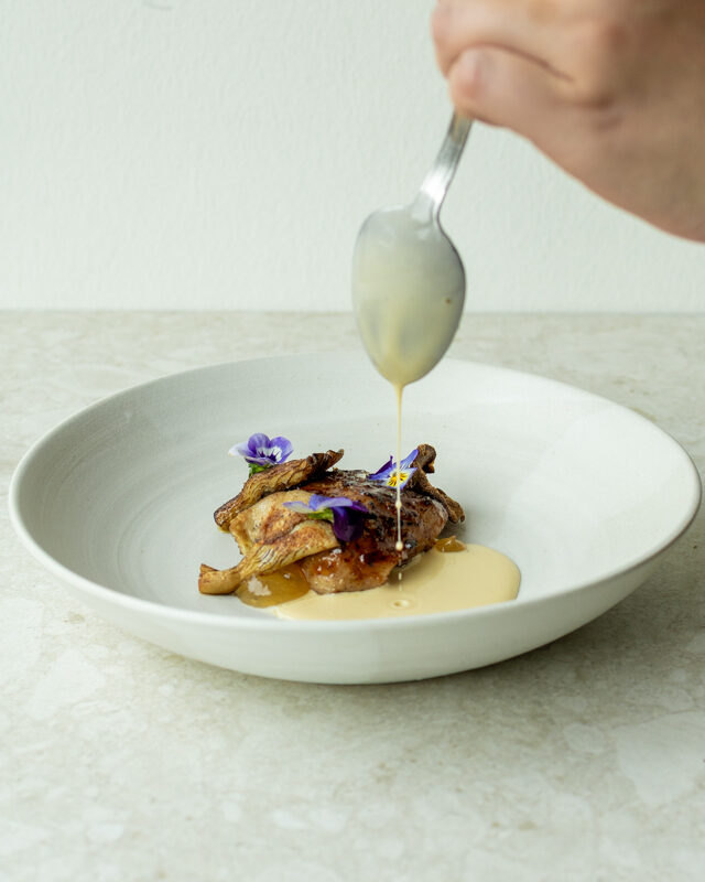 Pork – Miso – Maitake  Comfort, richness, and a touch of autumn in one bite.
