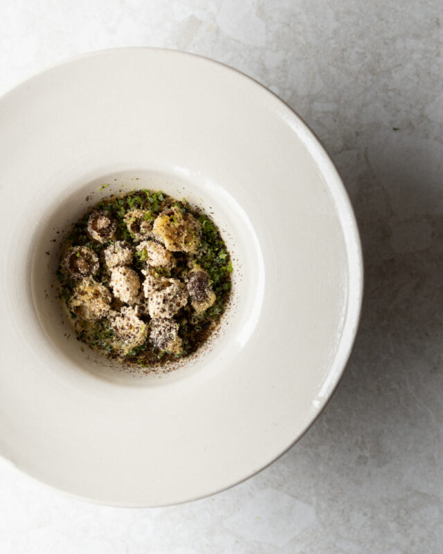 Chawan Mushi with Mushrooms from Funga Farm - Truffle -Tempura  A take on Japanese steamed egg custard - savoury and delicate.  We serve it with mushrooms from @fungafarm and truffle.  A true umami bomb 🍄